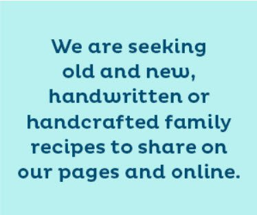 Share your family recipes