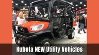 Kubota Updates Utility Vehicles