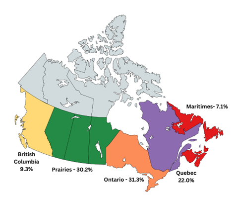 Agri-Tourism map for Canada